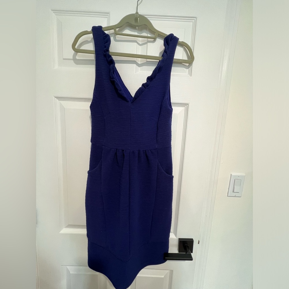 Maeve Blue Ribbed Dress